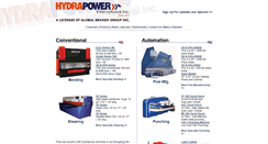 Desktop Screenshot of hydrapower-intl.com